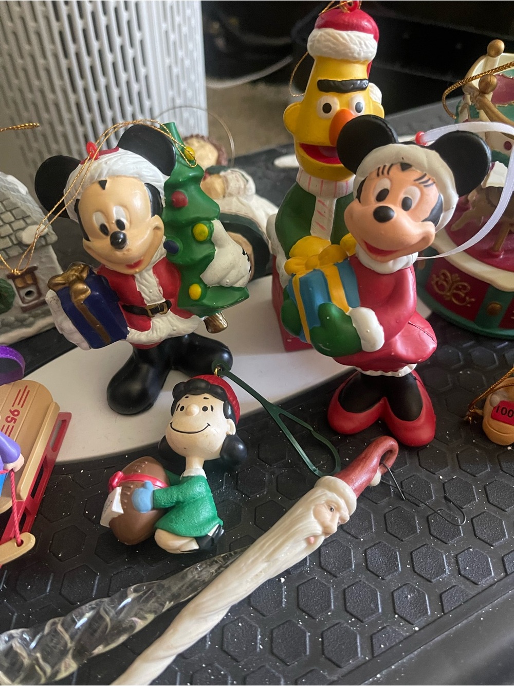 Large Christmas Ornament Tree Lot Disney NASCAR Peanuts